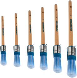 Anza Titanium Aqua Rond Kwast