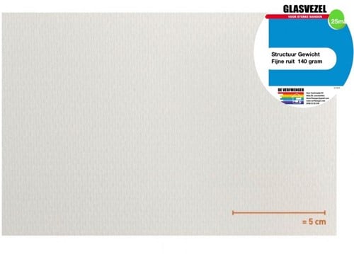 VP Glasvezelbehang Fijn # 1001 (140 gram) 50m2