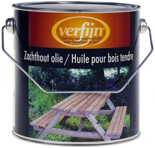 Verfijn Zachthout olie