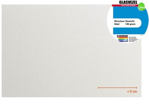 VP Glasvezelbehang Glad # 9101 (130 gram) 50m2