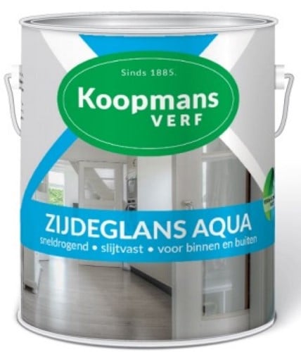 Koopmans zijdeglans aqua